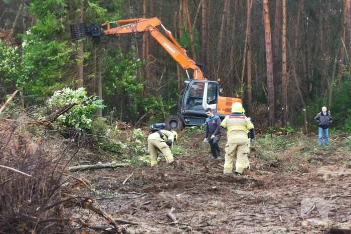 Gasleiding geraakt bij rooien bomen