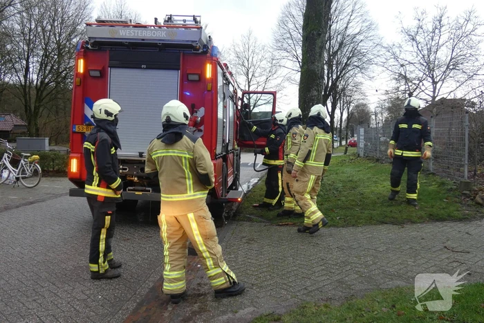 Container naast woning vliegt in brand