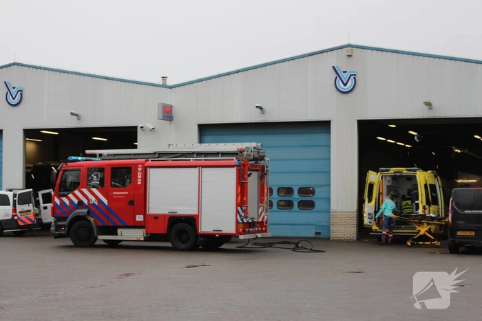 Explosie in loods Touringcarbedrijf Van Oeveren
