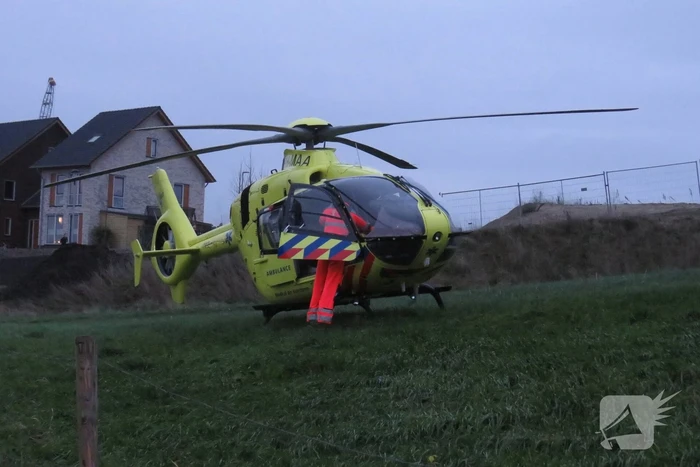 Traumahelikopter landt voor incident