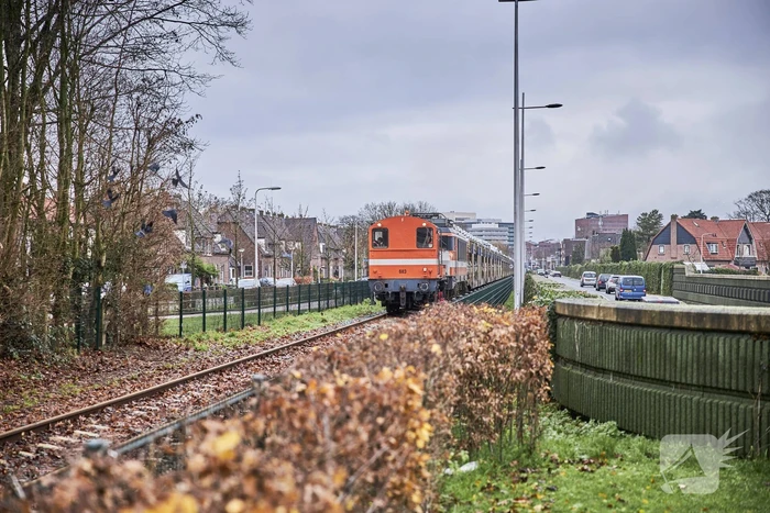 Trein met nieuw auto's via Ponlijn naar Leusden