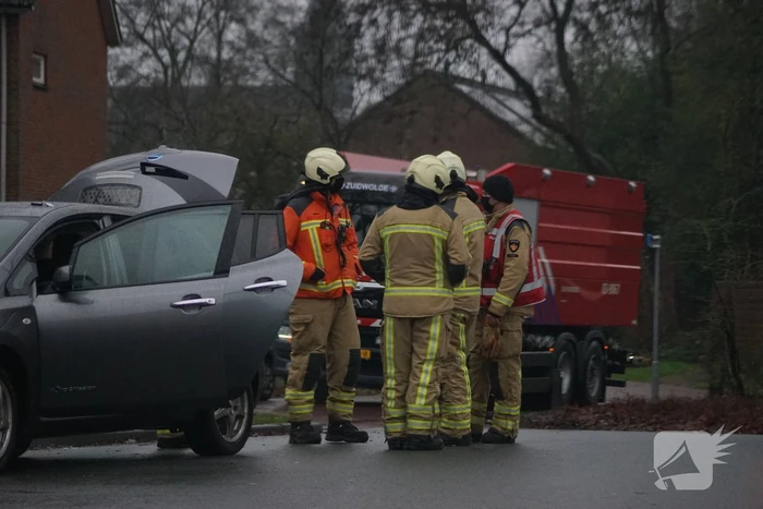 Brand in auto snel geblust