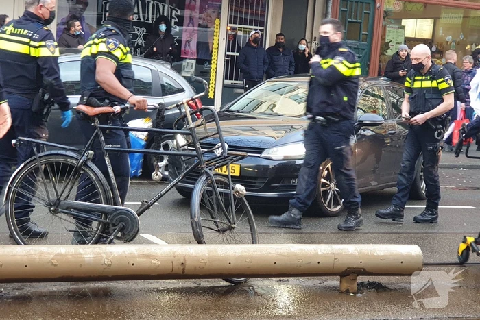 Fietser aangereden door auto