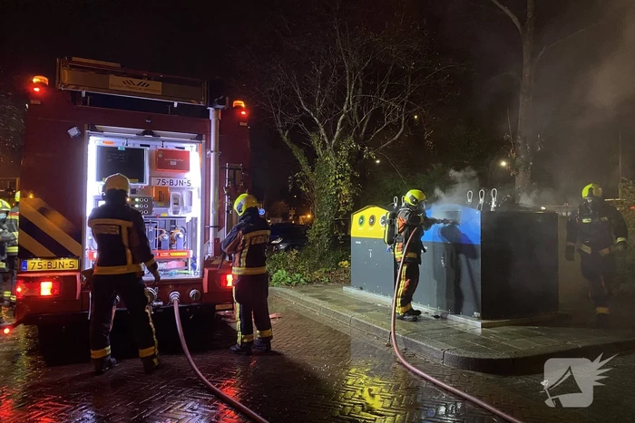 Containerbrand snel geblust