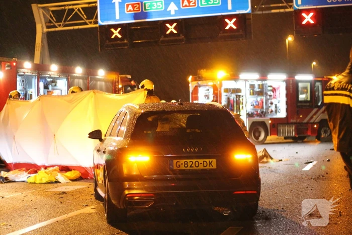 Vrouw omgekomen bij groot ongeval op snelweg