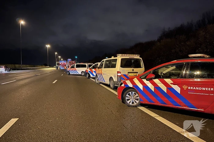 Vrouw omgekomen bij groot ongeval op snelweg