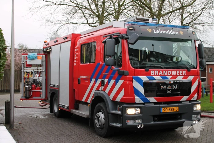 Flinke brand op zolder van woning