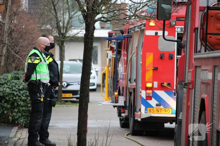 Flinke brand op zolder van woning