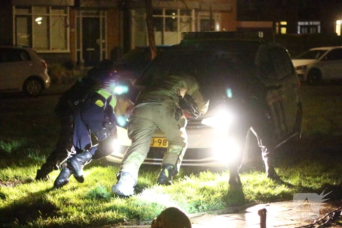 Bestelbus Gaat in vlammen op