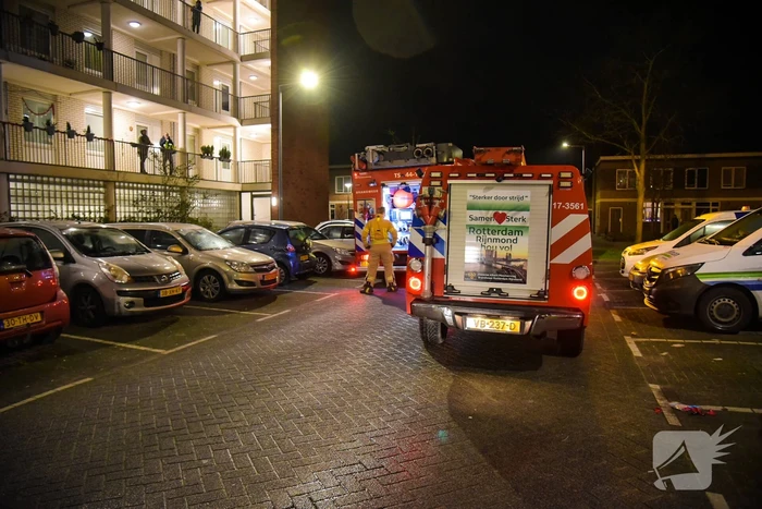 Brand in afzuigkap van woning