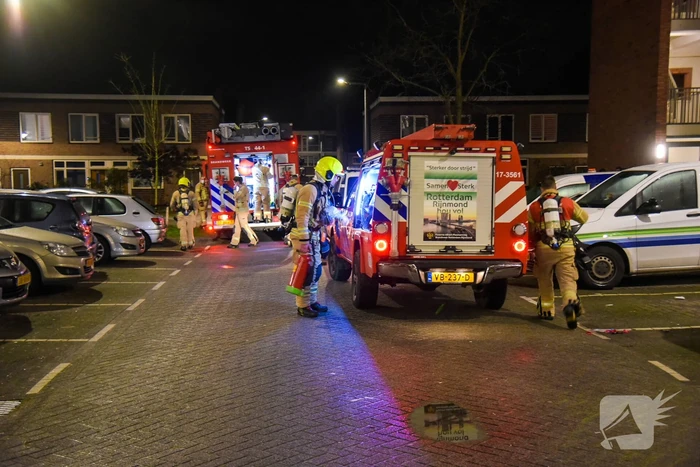 Brand in afzuigkap van woning