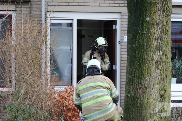 Brand in keuken snel onder controle