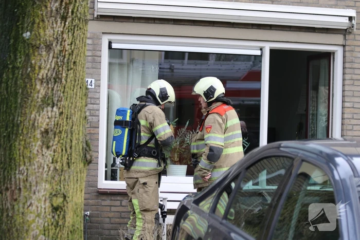 Brand in keuken snel onder controle
