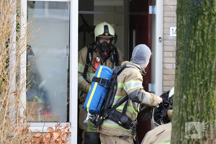 Brand in keuken snel onder controle