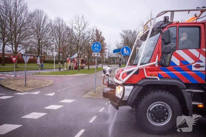 Meerdere straten bevuild met onbekende vloeistof