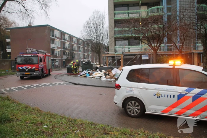 Containerbrand snel geblust
