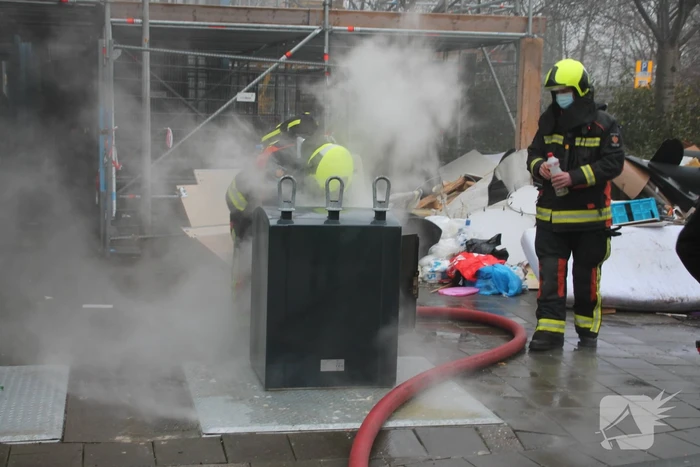 Containerbrand snel geblust