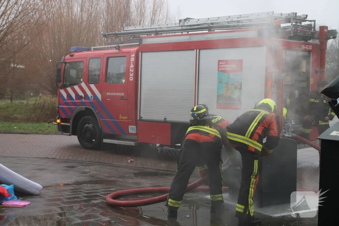 Containerbrand snel geblust