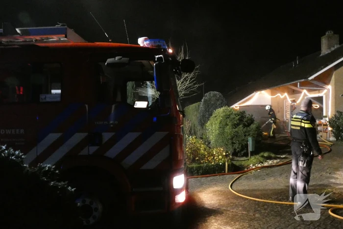 Brand in vrijstaande woning