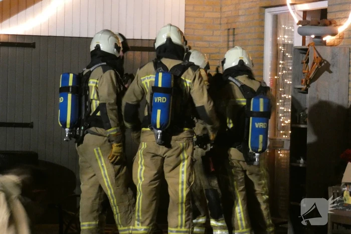 Brand in vrijstaande woning