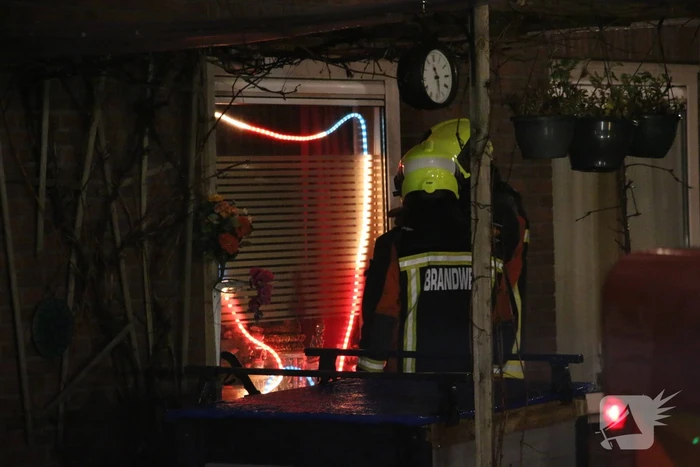Uitslaande brand in schoorsteen