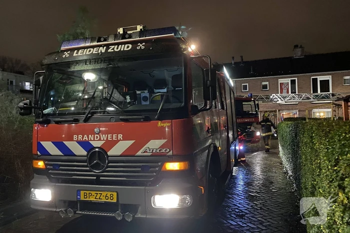 Uitslaande brand in schoorsteen