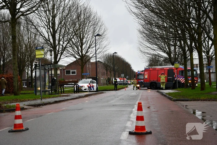 Lek in slang van gasfles zorgt voor gevaarlijke situatie