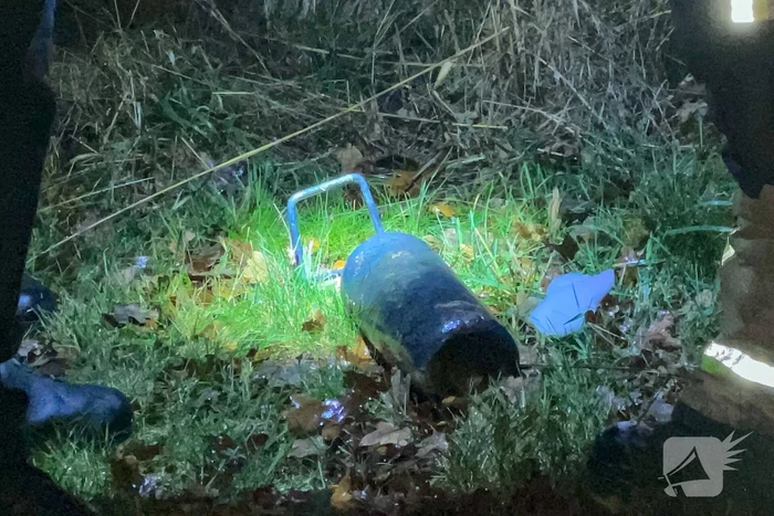 Auto met lachgas in brand bij ongeval