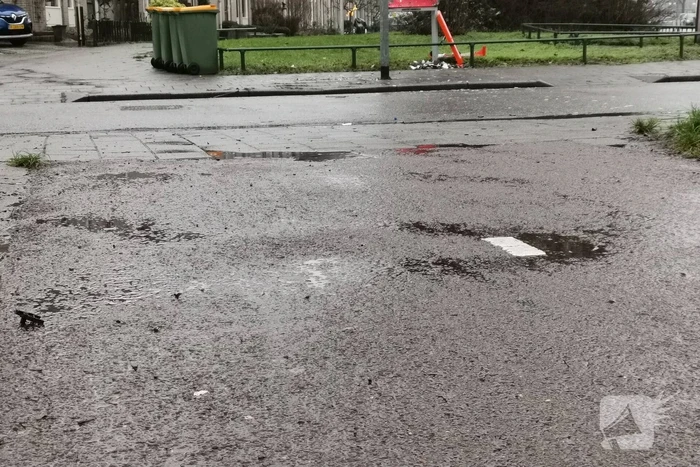 Brievenbus PostNL opgeblazen