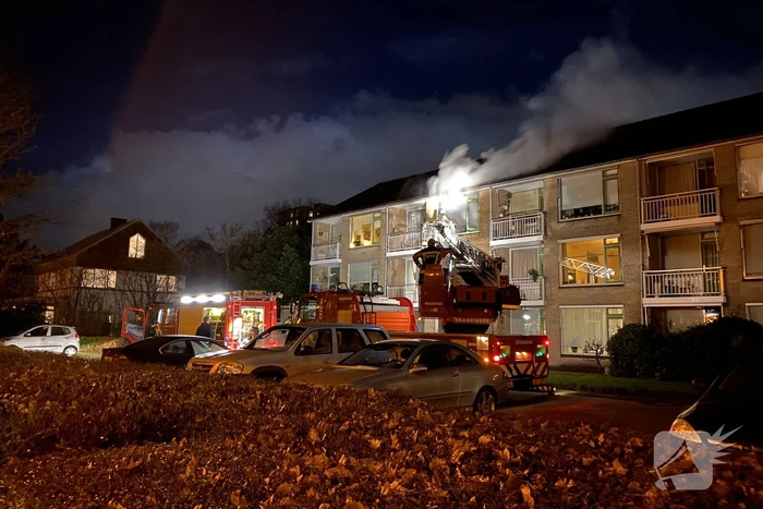 Flinke uitslaande brand in woning