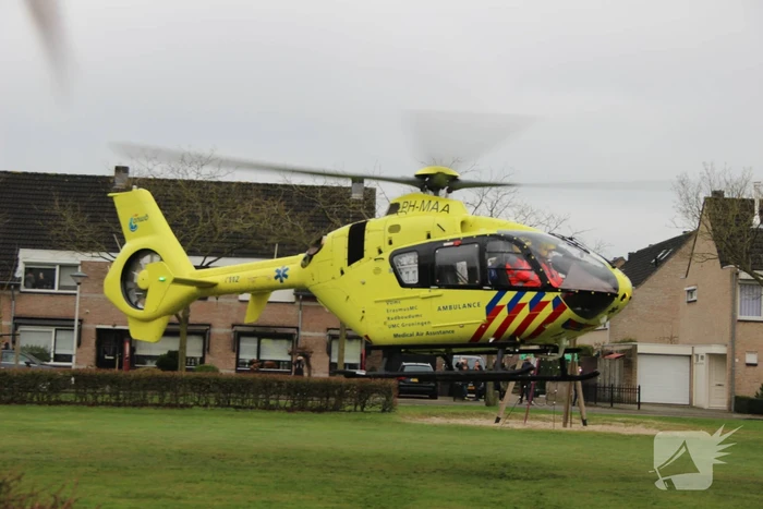 Traumahelikopter geland voor incident