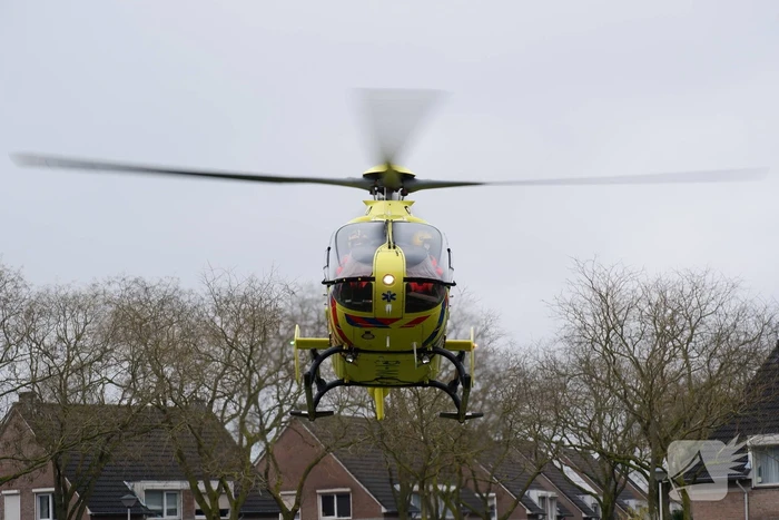 Traumahelikopter geland voor incident