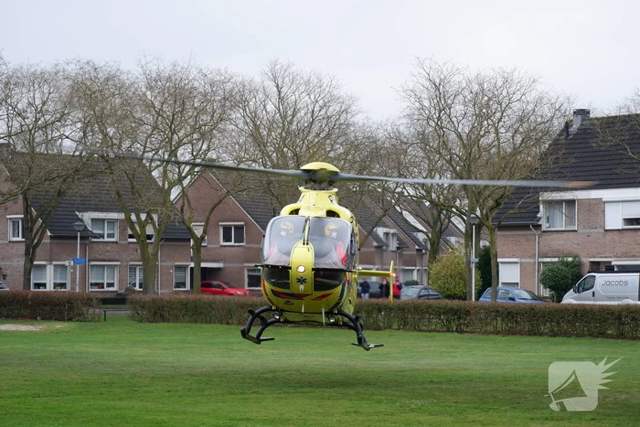 Traumahelikopter geland voor incident