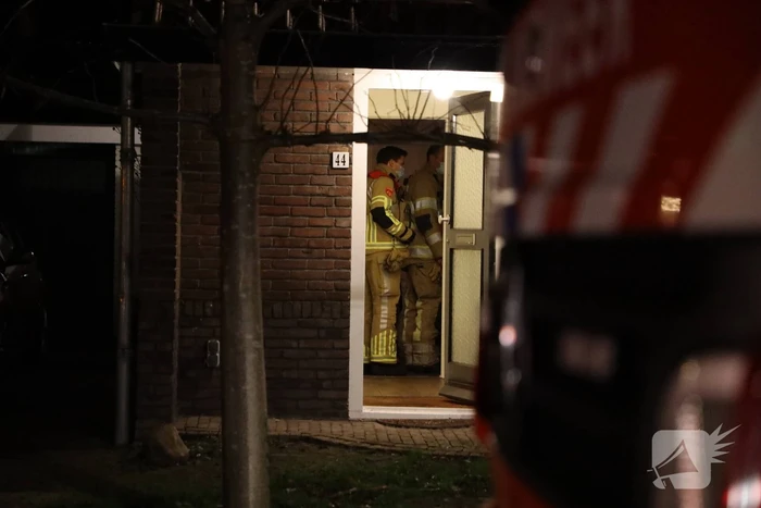 Brand in schoorsteen van woning