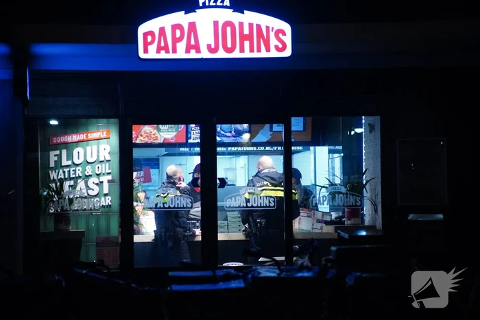 Overval op pizzeria Papa Johns