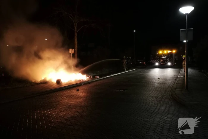 Afvalbrand snel geblust