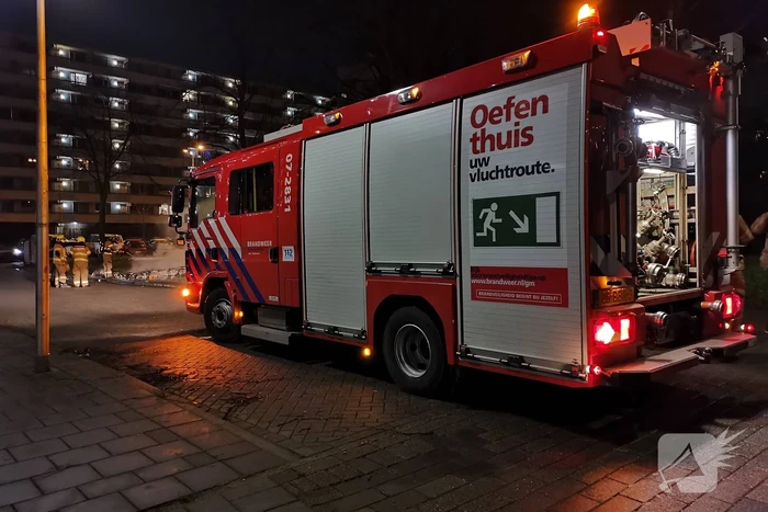 Afvalbrand snel geblust