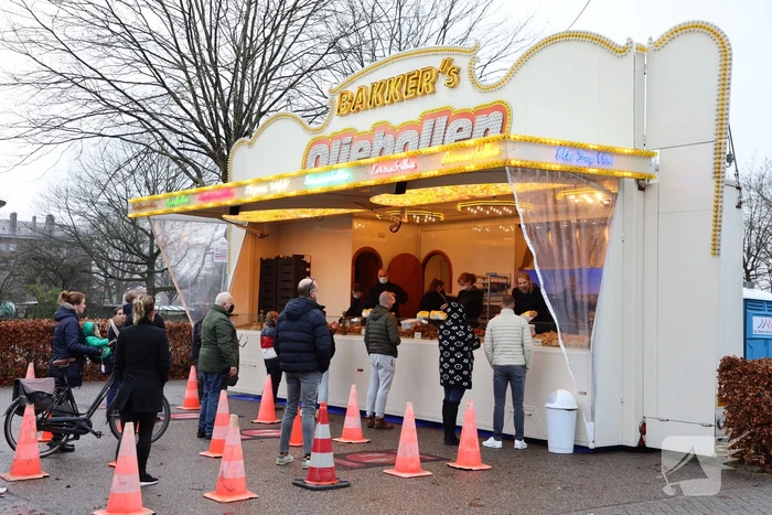 Topdrukte bij Bakkers Oliebollen