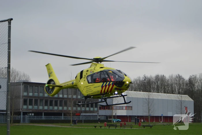Traumahelikopter landt voor incident
