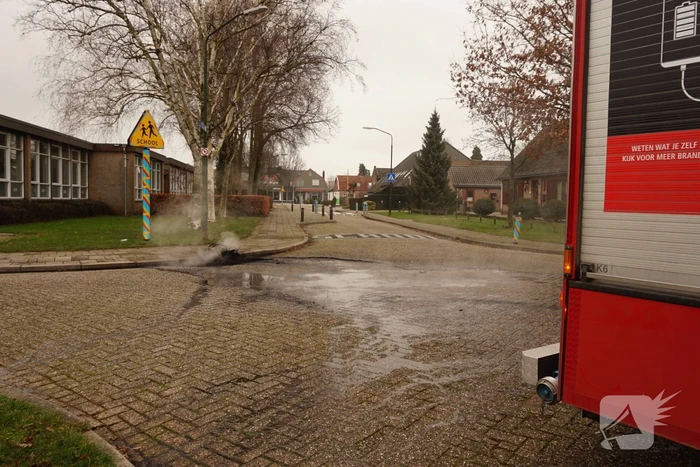 Veel rook bij buitenbrand