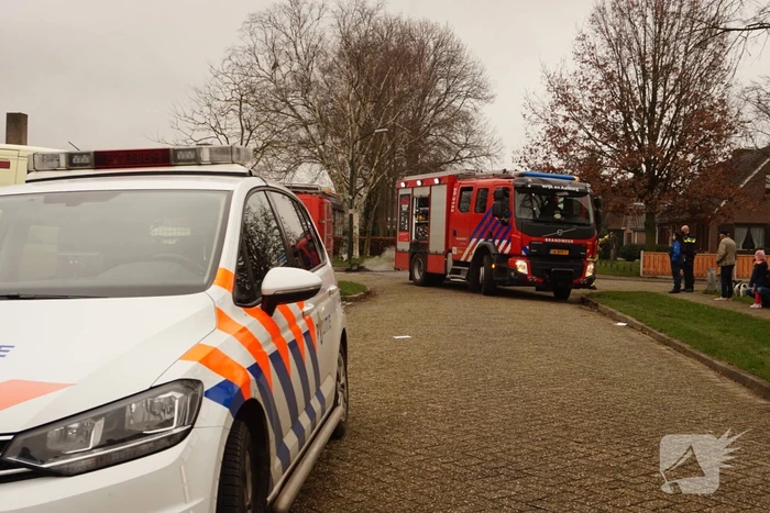 Veel rook bij buitenbrand