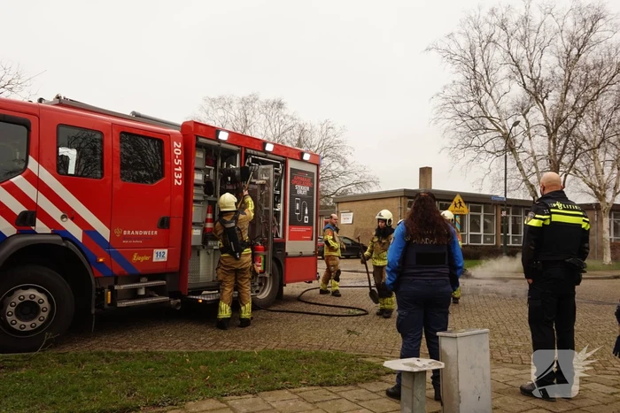 Veel rook bij buitenbrand