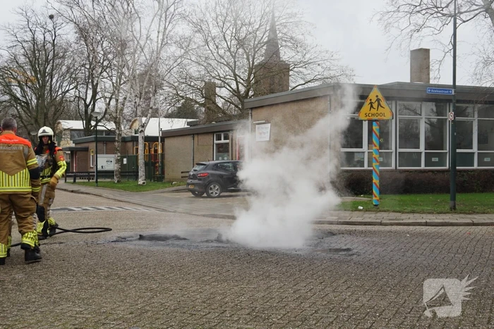 Veel rook bij buitenbrand