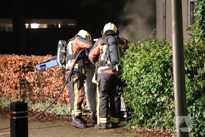 Brand in container snel geblust