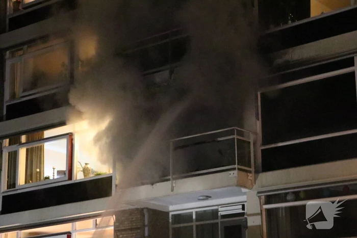 Uitslaande brand in flatwoning