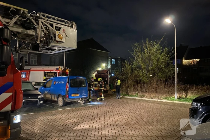 Gebouwbrand blijkt brandend reclamebord