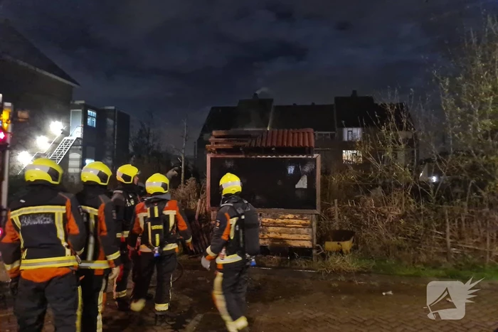 Gebouwbrand blijkt brandend reclamebord