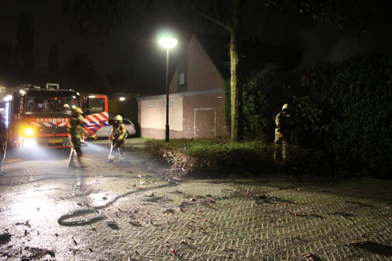 Heg vat vlam door vuurwerk