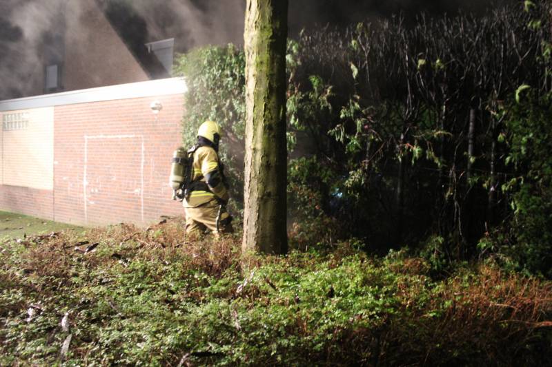 Heg vat vlam door vuurwerk