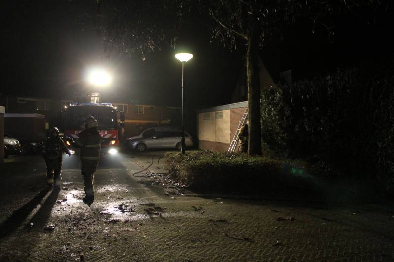 Heg vat vlam door vuurwerk